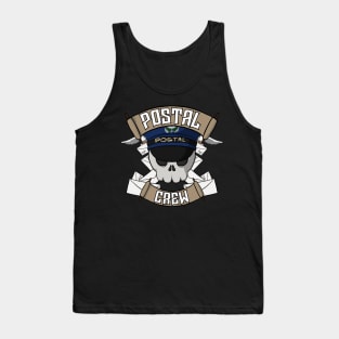 Postal crew Jolly Roger pirate flag Tank Top